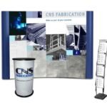 CNS Fabrication Display system,
The company required a display system to promote their products at trade shows.