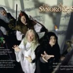 This was a double page spread ad for the Sword & Stone Band, a new rock band that does covers of Bon Jovi tunes. They also like to dress up and each character has a particular symbolic role to play in the band storyline. They clearly have fun! David West of West Photo did the photography and I added the special effects and the forest background. I also designed their logo.