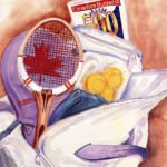 This was one of the inside watercolour illustrations done for the TSX Canadian Shareholders brochure.